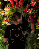 T-shirt noir Love Under Skin