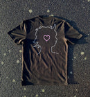 T-shirt noir Love Under Skin