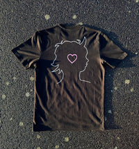 T-shirt noir Love Under Skin